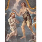 Artista attivo a Roma, XVII secolo, Nocturnal clock dial with the Baptism of Christ