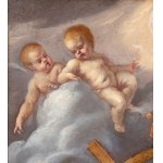 Artista attivo a Roma, XVII secolo, Nocturnal clock dial with the Baptism of Christ
