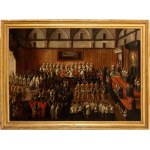 Pier Leone Ghezzi (ambito di) (Roma 1674 - 1755), Ceremony of the Washing of the Feet before the Missa in Coena Domini