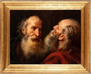 Peter Paul Rubens (cerchia di) (Siegen 1577 - Anversa 1640), Study for two character heads