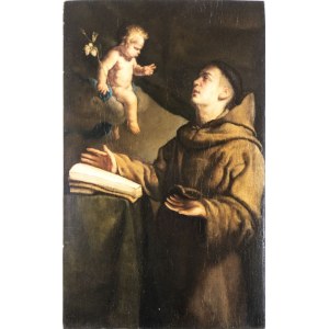 Bernardo Cavallino (Napoli 1616 - 1656), Saint Antonio from Padova and Child