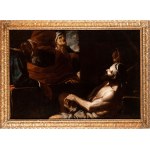 Mattia Preti (Taverna 1613 - La Valletta 1699), Job on the Dung Hill visited by his Friends