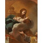 Antonio González Velázquez (attribuito a) (Madrid 1723 - 1793), Mystic Vision of Saint Filippo Neri