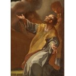 Antonio González Velázquez (attribuito a) (Madrid 1723 - 1793), Mystic Vision of Saint Filippo Neri
