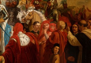 Giuseppe Bezzuoli (seguace di) (Firenze 1784 - 1855), The entry of Charles VIII into Florence