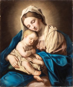 Sassoferrato (seguace di) (Sassoferrato 1609 - Roma 1685), Virgin with Child