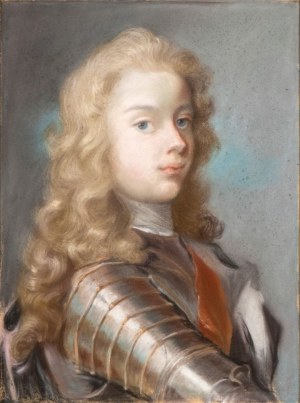 François-Hubert Drouais (Parigi 1727 - 1775), Portrait of a Young Man in Armour