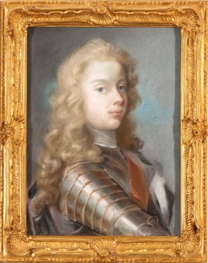 François-Hubert Drouais (Parigi 1727 - 1775), Portrait of a Young Man in Armour