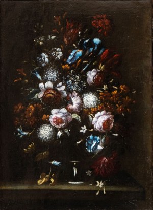 Artista fiammingo, XVII secolo, Bouquet of flowers