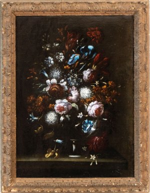 Artista fiammingo, XVII secolo, Bouquet of flowers