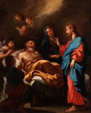Artista attivo a Roma, XVIII secolo, The Transit of Saint Joseph
