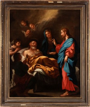 Artista attivo a Roma, XVIII secolo, The Transit of Saint Joseph