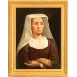 Artista attivo a Roma, XVII secolo, Portrait of a Woman with a Rosary