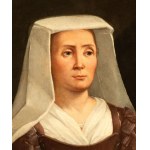 Artista attivo a Roma, XVII secolo, Portrait of a Woman with a Rosary
