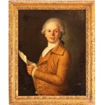 Artista francese, XVIII secolo, Portrait of a gentleman with a letter