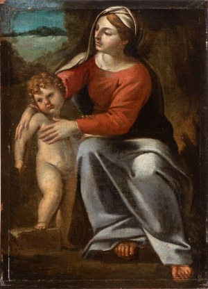 Artista emiliano, XVII secolo, Virgin with Child