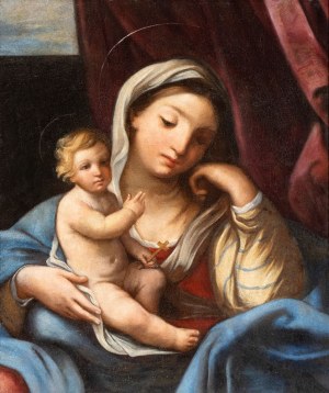 Scuola romana, XVII secolo, Virgin with Child
