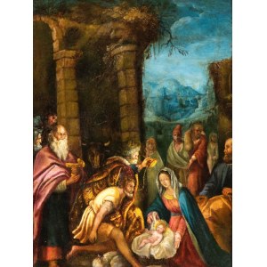 Artista fiammingo, XVII secolo, Adoration of the Magi