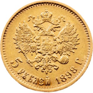 Nicholas II., 5 Roubles 1898, АГ, St. Petersburg
