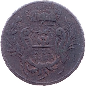 Maria Theresia, Ein Greschl 1765, dot and shield type, Karlsburg