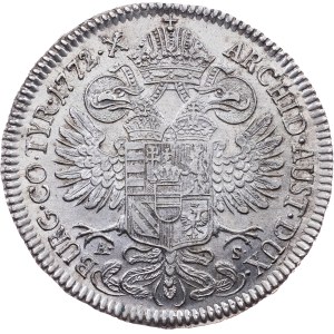 Maria Theresia, 1/2 Thaler 1772, AS, Hall