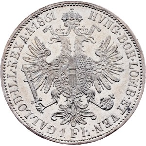 Franz Joseph I., 1 Gulden 1861, A, Vienna