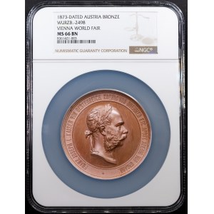 Franz Joseph I., Medal 1873, Vienna