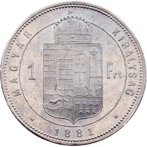 Franz Joseph I., 1 Forint 1881, KB, Kremnitz