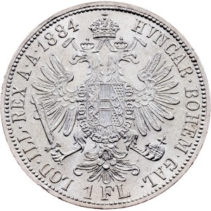 Franz Joseph I., 1 Gulden 1884, Vienna