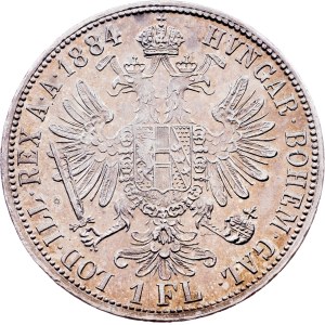 Franz Joseph I., 1 Gulden 1884, Vienna