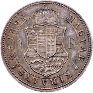 František Jozef I., 1 forint 1892, KB, Kremnica