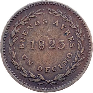 Argentina, 1 Decimo 1823, Soho