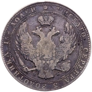 Poland, 3/4 Rouble / 5 Zlotych 1839, MW, Warsaw