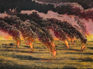 Michal MROCZKA (1984), Burning oil wells, 2015