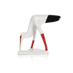 designed by Mieczysław NARUSZEWICZ (1923 - 2006), Figurine "Bocian", "Ćmielów" Table Porcelany Plant.