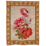 Kilim with floral motif