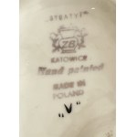 Ashtray, pattern "V", Wytwórnia Wyrobów Ceramicznych "Steatyt" in Katowice