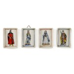 Miniature plaques depicting Polish royal couples of the 15th and 16th centuries, Cepelia Opole