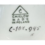 designed by Danuta DUSZNIAK (1926 - 2025), "Kostka" vase, "Ćmielów" Table Porcelany Plant.