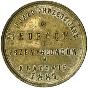 Galicia, Medal of the 2nd Congress of Christian Merchants and Industrialists in Krakau 1887
