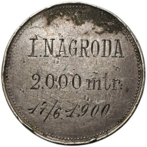 Galicia, Medal 1st Prize of the Lviv Cyclists' Club for the 2.000 m Race 1900