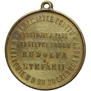 Galicia, Medal Commemorating the First Stay in Galicia of Archduke Rudolf and Stephanie 1887