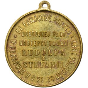 Galizien, Medaille zum Gedenken an den ersten Aufenthalt der Erzherzöge Rudolf und Stephanie in Galizien 1887