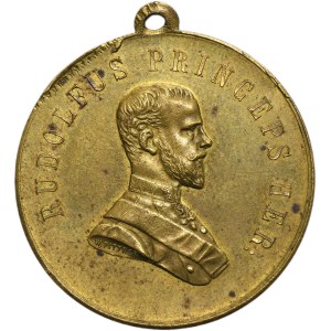Galice, médaille commémorant la résidence du prince héritier Rodolphe en Galice en 1887