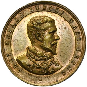 Galicia, Medal in Commemoration of the Stay of the Heir to the Throne Archduke Rudolf in the Country 1887