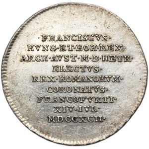 Autriche, François II, jeton de couronnement Francfort 1792