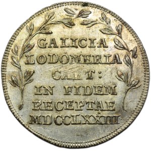 Galícia a Lodomeria, Mária Terézia, žetón o pripojení k Rakúskemu cisárstvu 1773