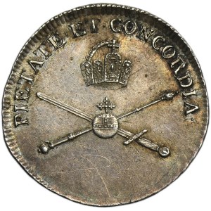Rakúsko, Leopold II., korunovačný žetón Frankfurt 1790