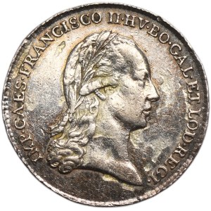 Galícia, František II., žetón na pamiatku pocty v Krakove 1796