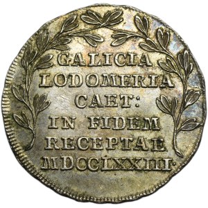 Galícia a Lodomeria, Mária Terézia, žetón o pripojení k Rakúskemu cisárstvu 1773
